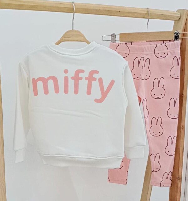 Miffy Nakışlı %100 Pamuk Taytlı Takım - Görsel 2
