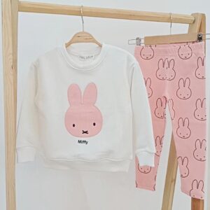 Miffy Nakışlı %100 Pamuk Taytlı Takım