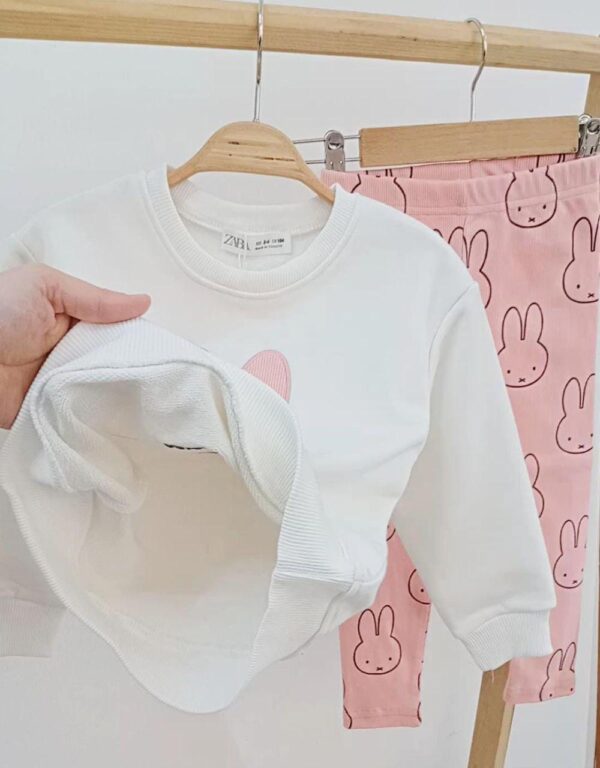 Miffy Nakışlı %100 Pamuk Taytlı Takım - Görsel 3