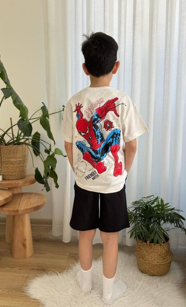 Spiderman Baskılı Şortlu Takım - Görsel 2