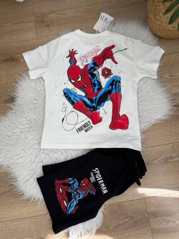 Spiderman Baskılı Şortlu Takım - Görsel 4