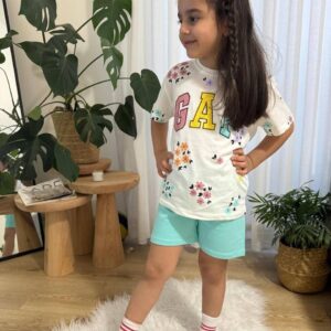 Marka Muadili Mint Şortlu Takım