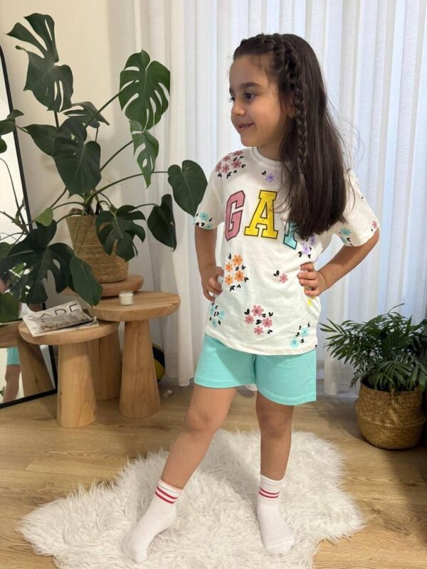 Marka Muadili Mint Şortlu Takım