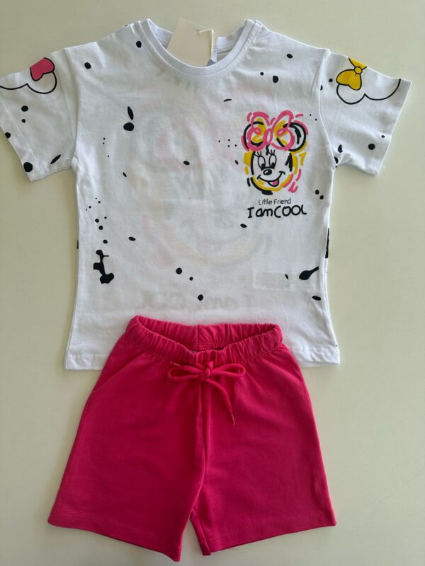 Minnie Mouse Baskılı I'm Cool Sloganlı Takım