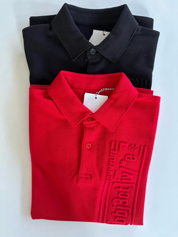 Polo Yaka Kırmızı Tshirt - Görsel 2